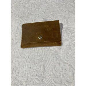 Leather Tan Leather Card Holder New